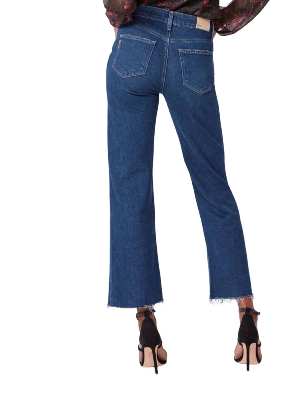 Paige Leenah Ankle Raw Hem Denim Gracie Lou Size 27 - Picture 3 of 10